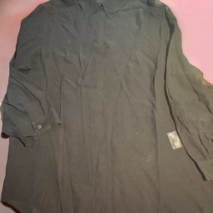 Vintage Christian Dior Semi Sheer Shirt Button Up 3/4 Sleeves 100% Silk Sz 6 REA